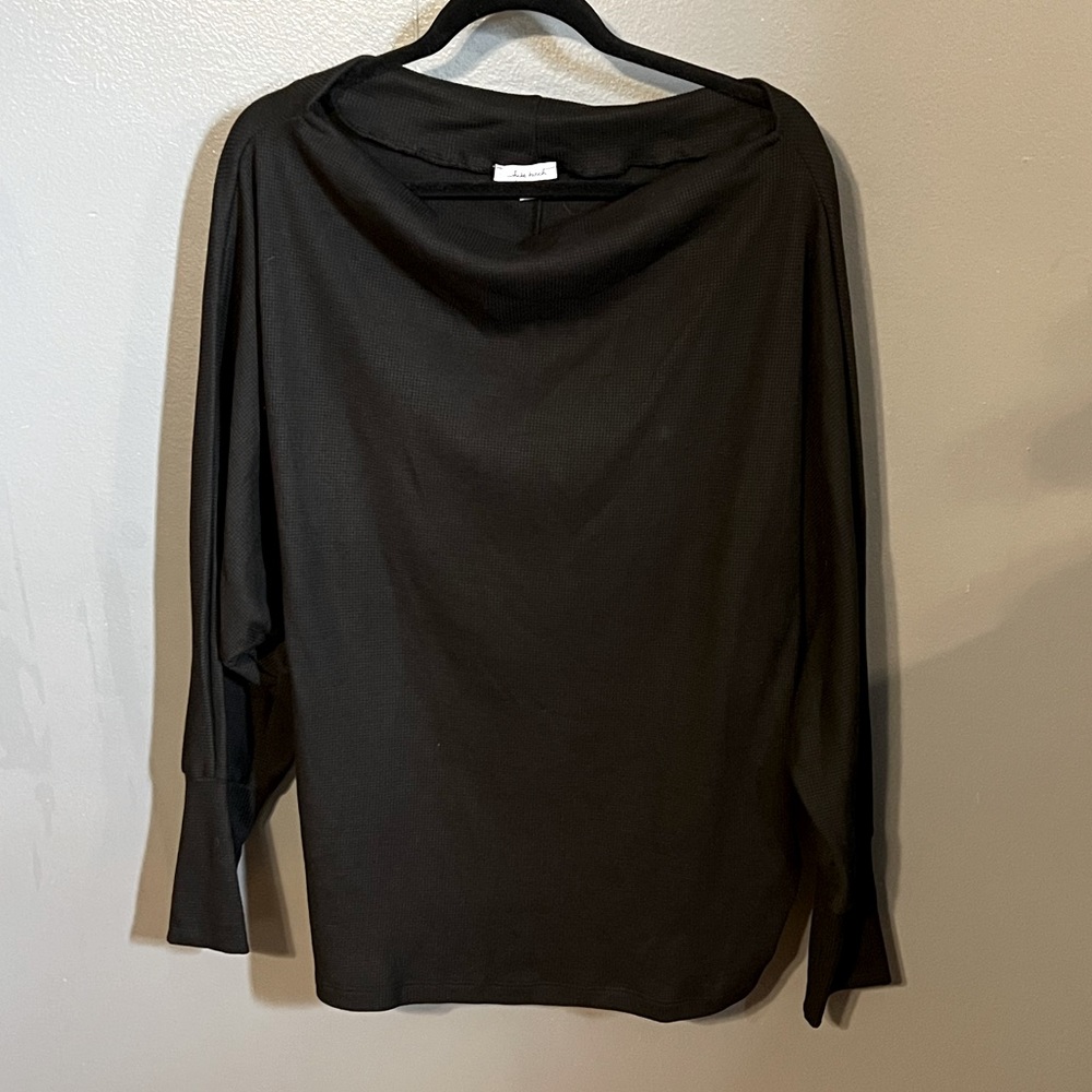 Off-Shoulder Black Sweater